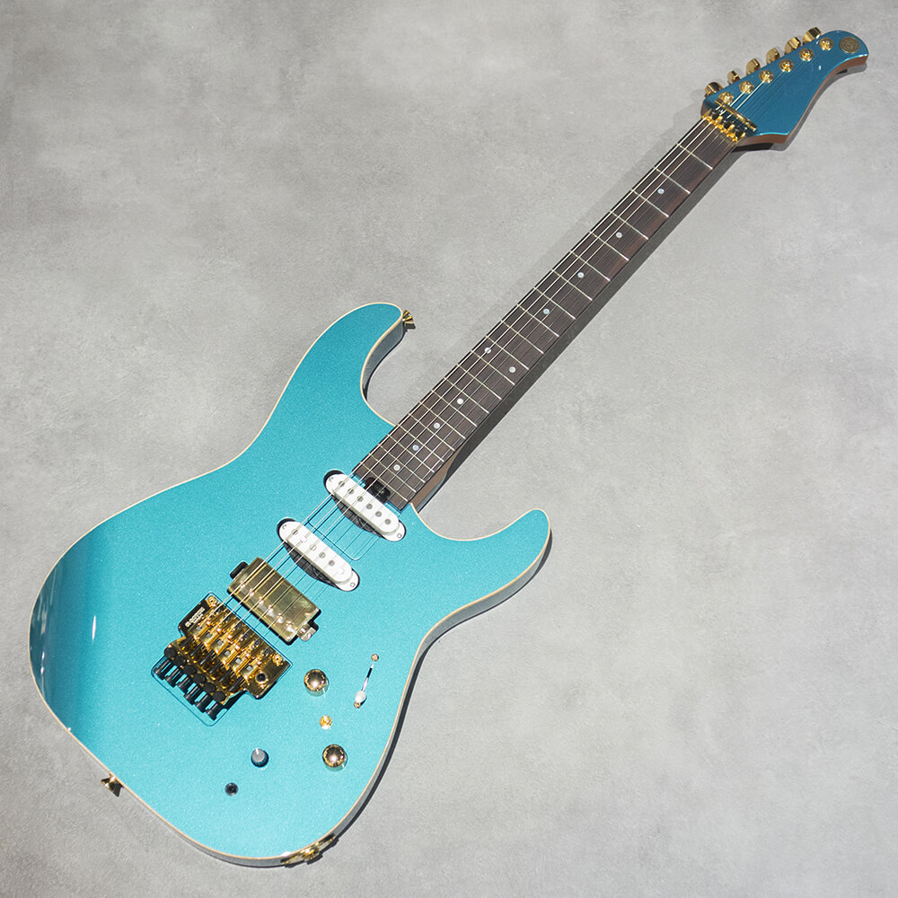 Kz Guitar Works Kz Versa SSH7 Locking Tremolo Pelham Blue