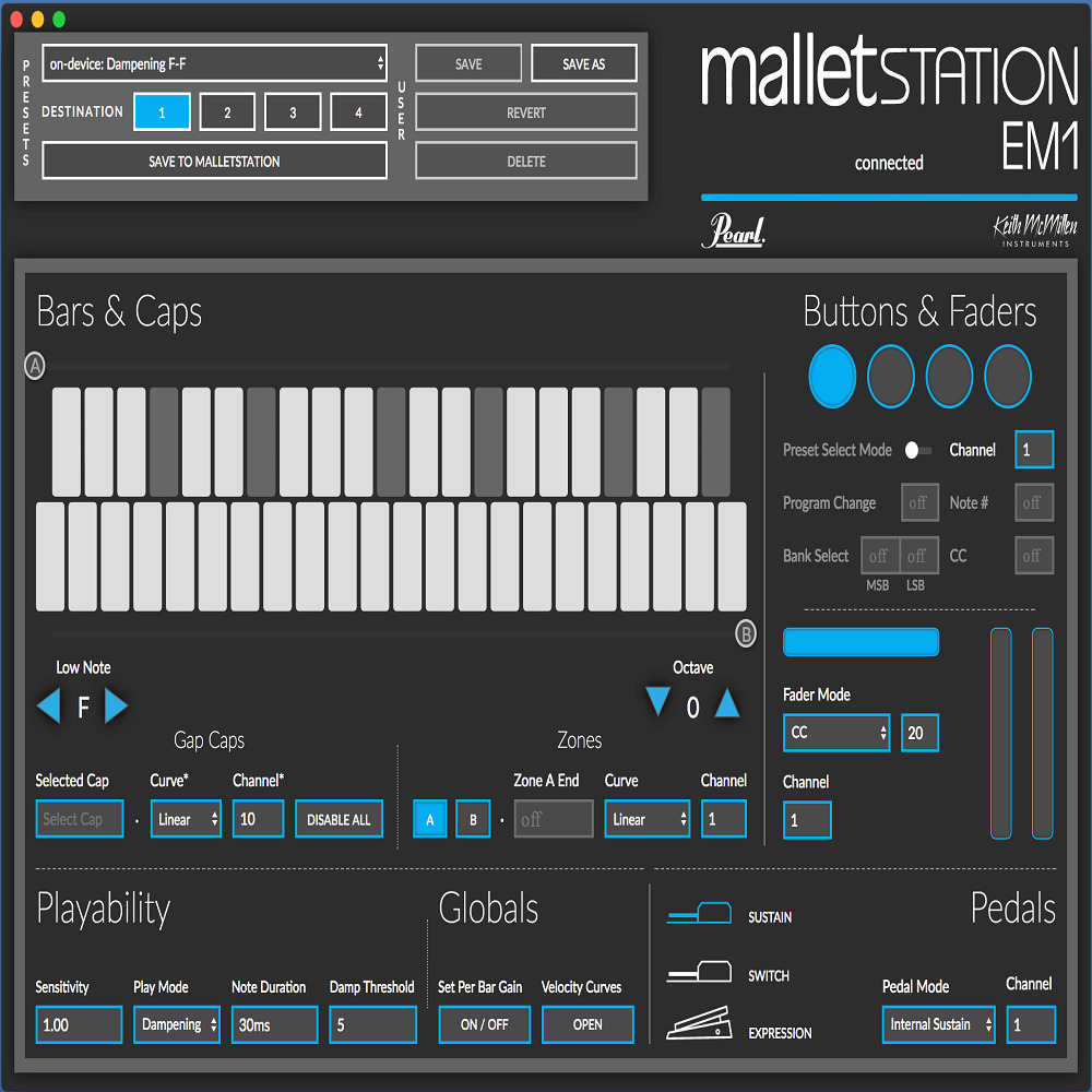 Pearl Mallet Keyboard Controller Mallet Station EM-1｜ミュージック