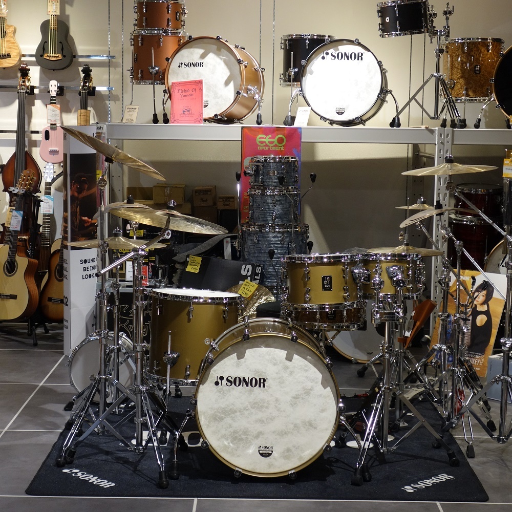 大幅値下げ!SONOR SPECIAL EDITIONタム一式ブラックスパークル SONOR SQ1 Series Drum Shell Pack 322NMMH SGM サテン