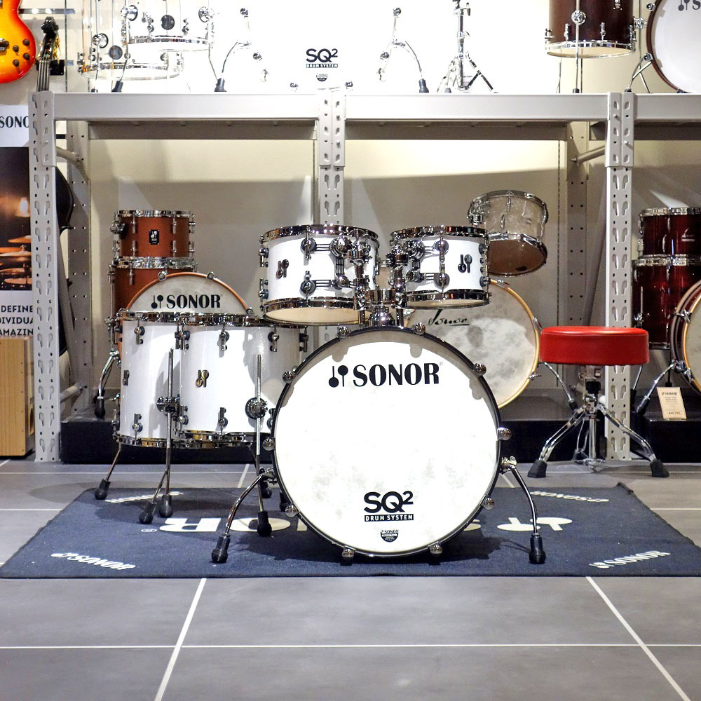 SONOR SQ2 Series Custom Order Drum Set WHITE SPARKLE MAPLE｜ミュージックランドKEY