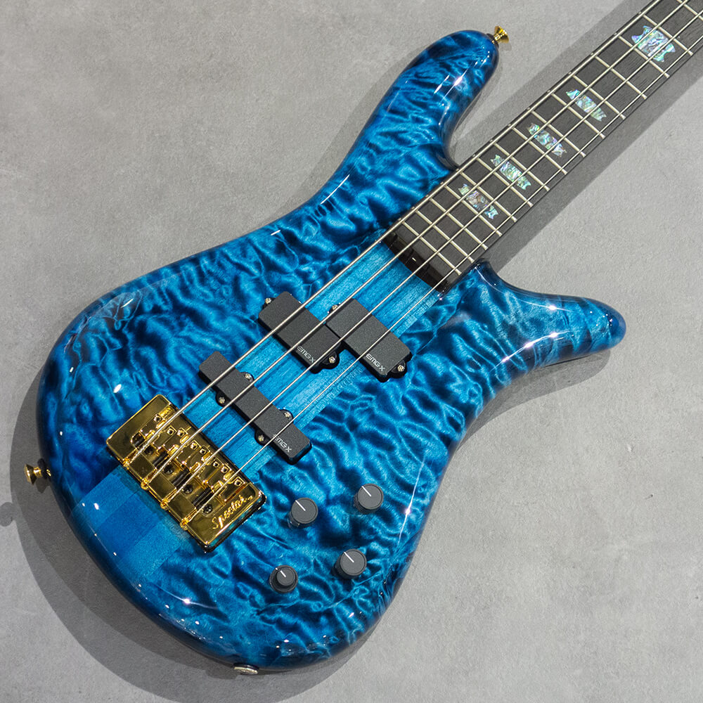 Spector USA Custom Shop NS-2 QM/QM M/EB EMG PJ-X Blue Top-Black Back Gloss  #1738｜ミュージックランドKEY