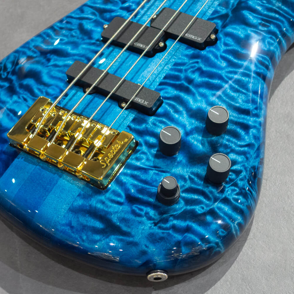 Spector USA Custom Shop NS-2 QM/QM M/EB EMG PJ-X Blue Top-Black Back Gloss  #1738｜ミュージックランドKEY