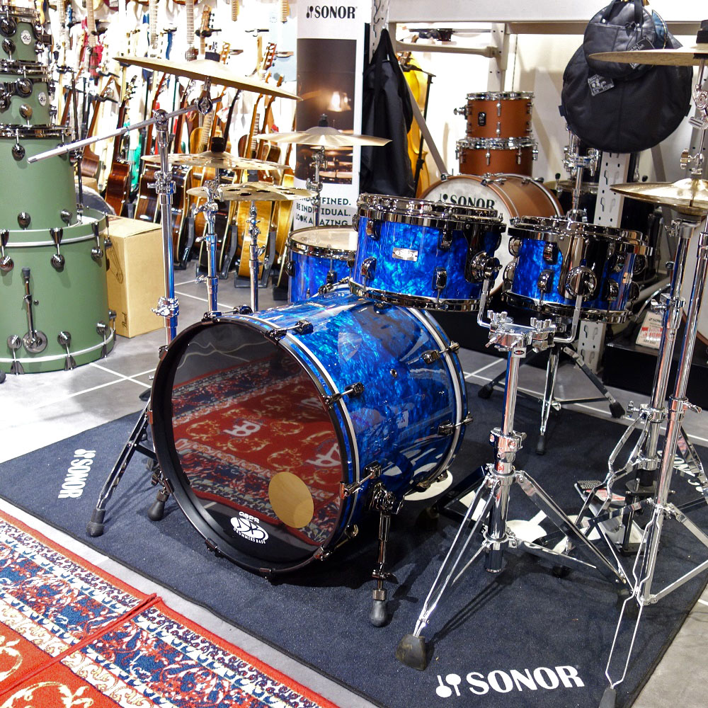 Drummers Base Custom Maple Kit / Deep Blue Pearl