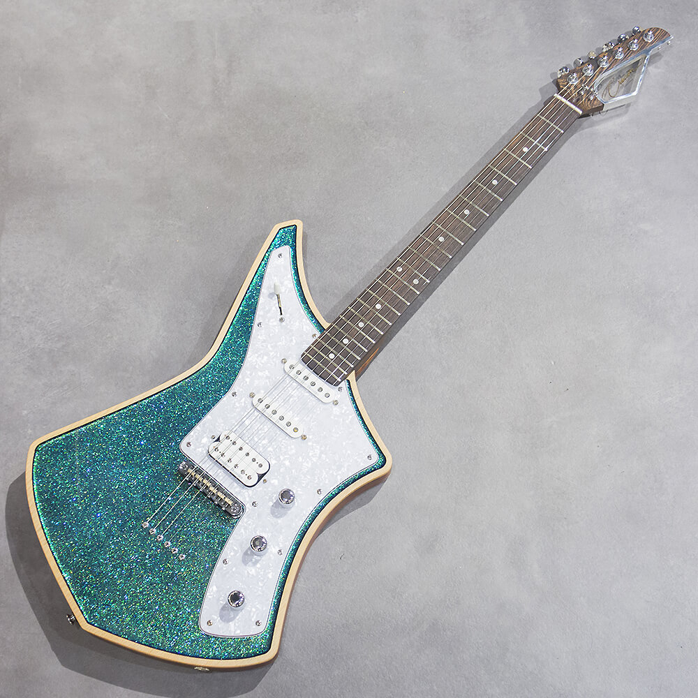 Cream Guitars Revolver Deluxe WG/R CH Blue Green Glitter
