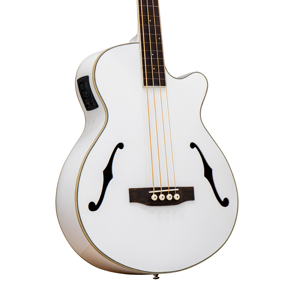 ELK ACOBE 4 F-Hole Fretless White Sparkle｜ミュージックランドKEY