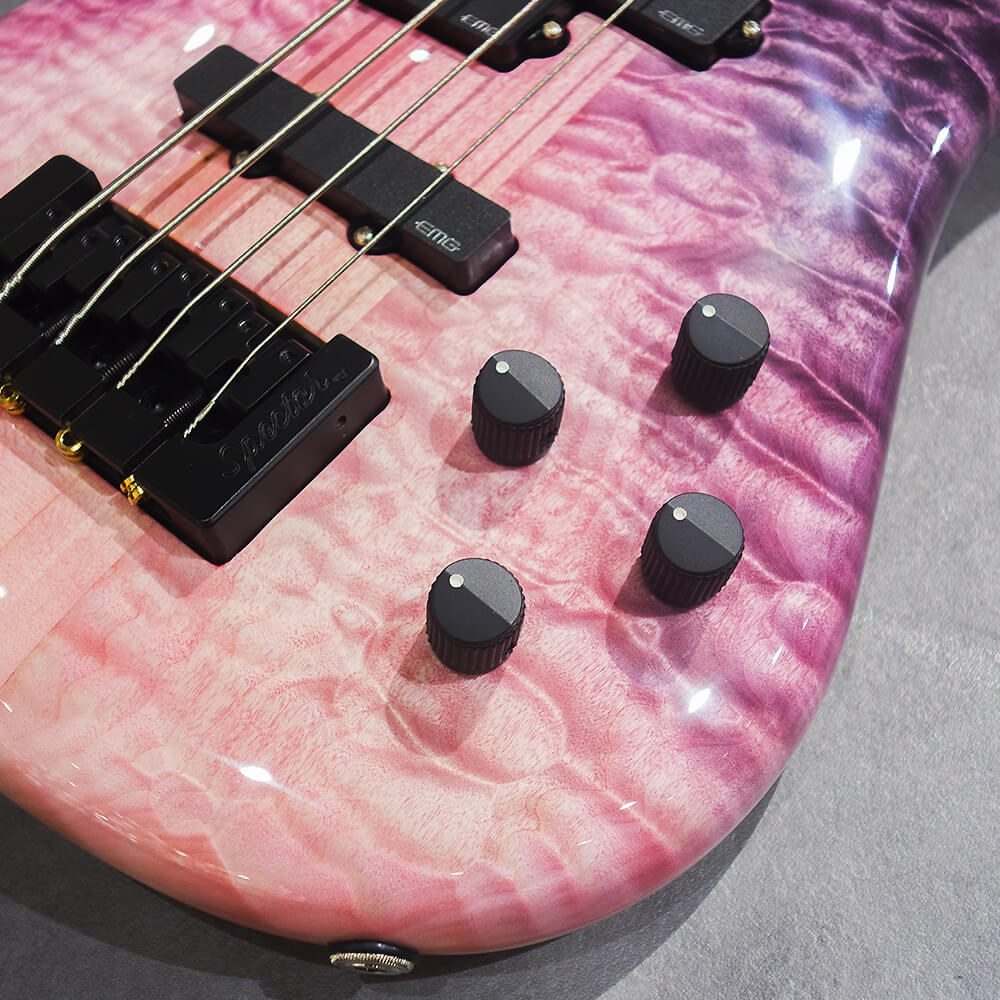 Spector USA Custom Shop NS-2 QM/SA M/EB EMG PJ/X Pink Fade