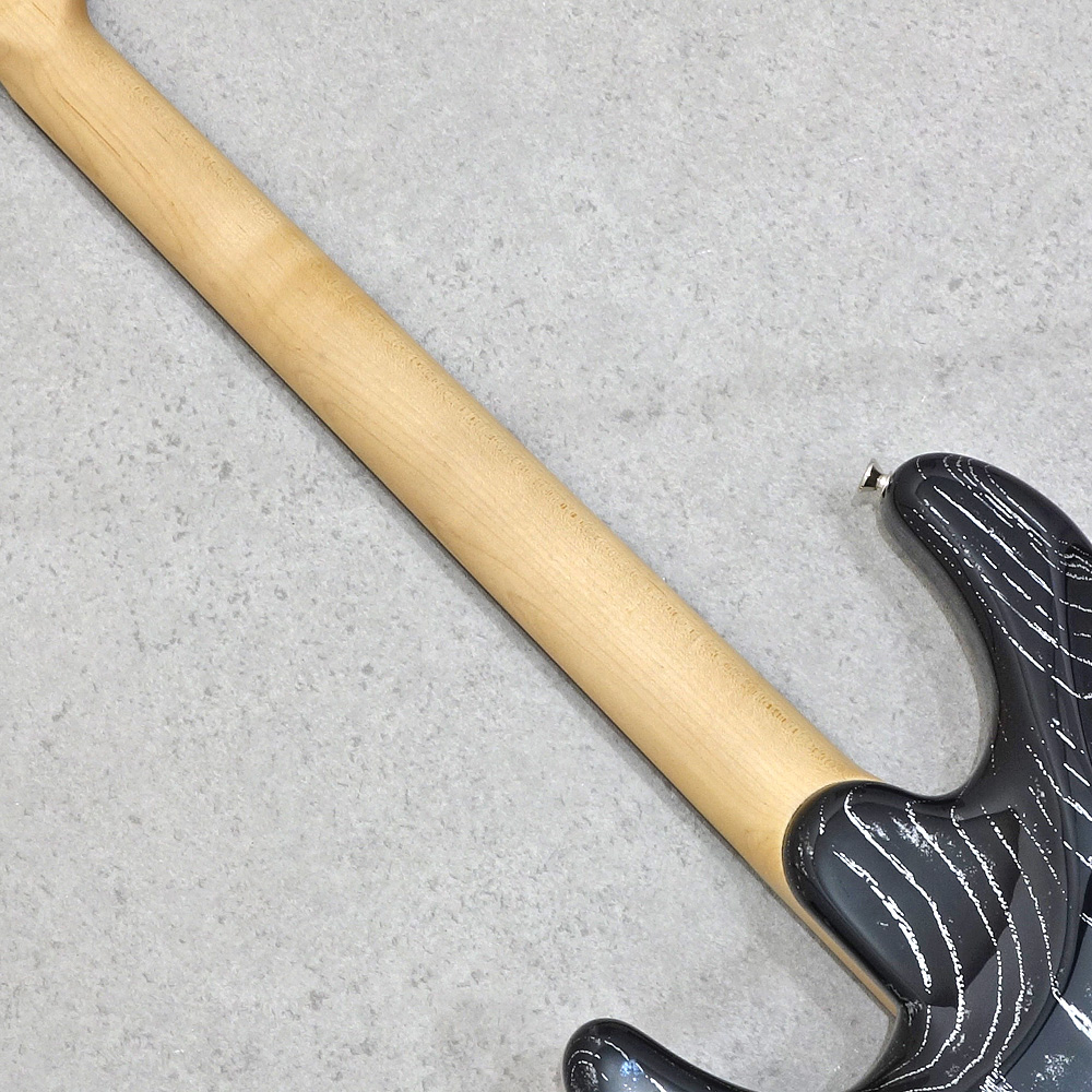 infinite Trad Fullsize ST Solid Black Filler White 24Frets