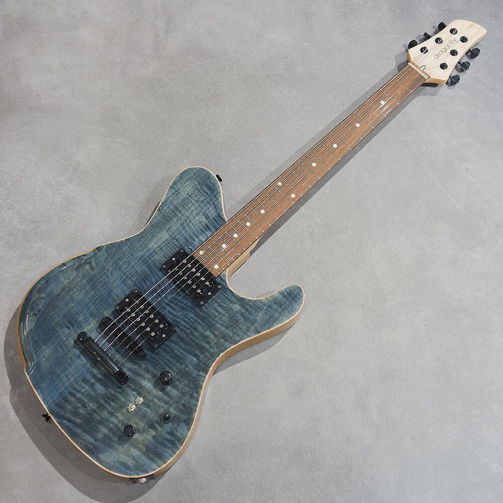 dragonfly BORDER 666 Custom Flame Maple/Alder/Ome Blue