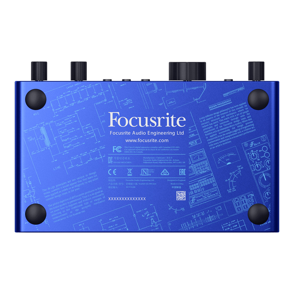 新品未使用　Focusrite Scarlett 2i2 インターフェース Focusrite Scarlett 2i2 (4th Gen) 2in 2out オーディオ