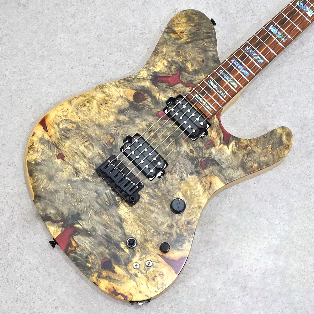 dragonfly BORDER 666 Custom Buckeye Burl/Ash Red Resin
