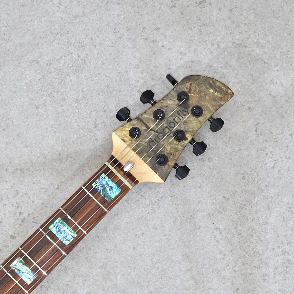 dragonfly BORDER 666 Custom Buckeye Burl/Ash Red Resin