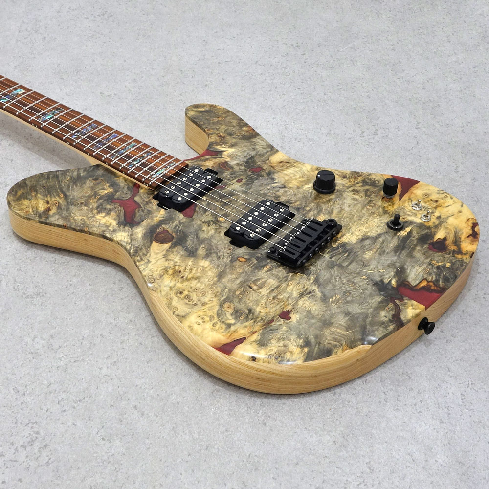 dragonfly BORDER 666 Custom Buckeye Burl/Ash Red Resin