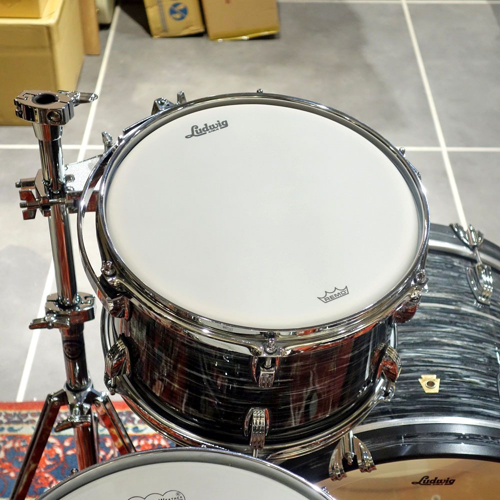 Ludwig Legacy Maple Downbeat 3PC Drum Set Vintage Black Oyster