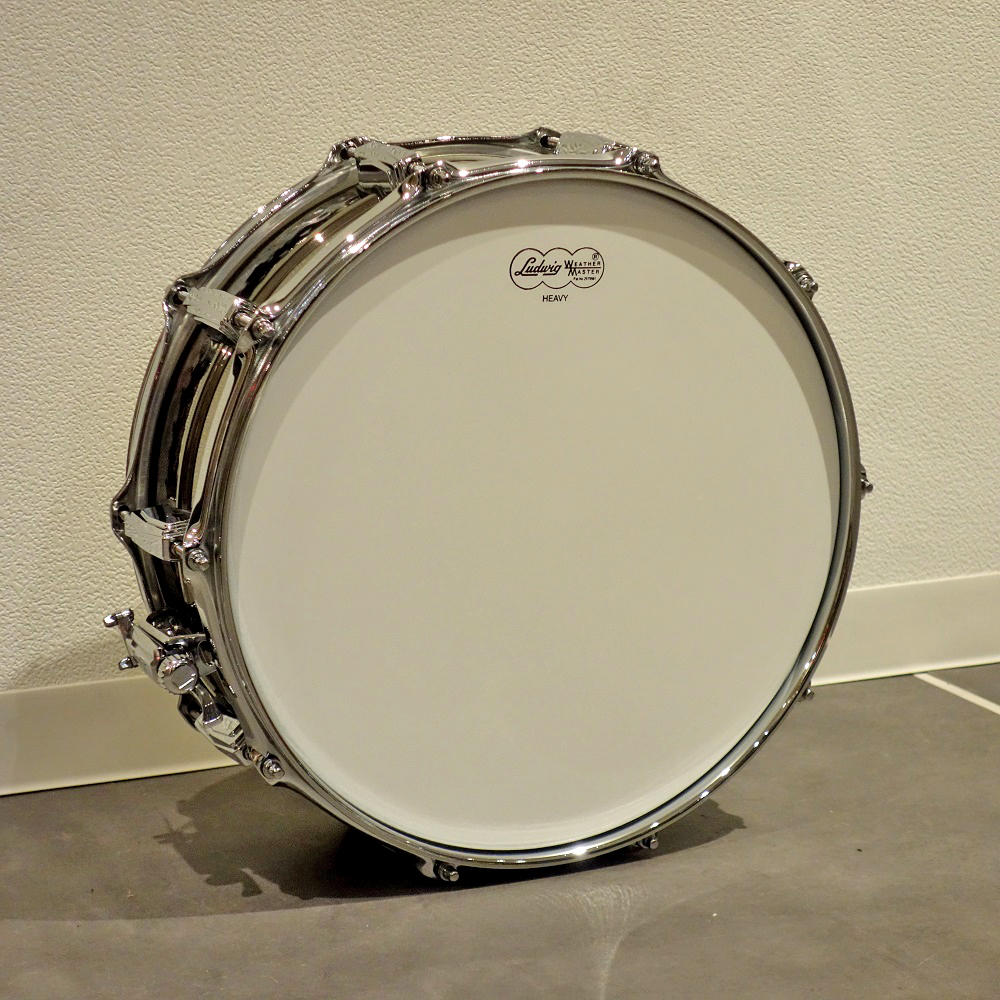 Ludwig LB416K Black Beauty Hammerd Shell Snare 14