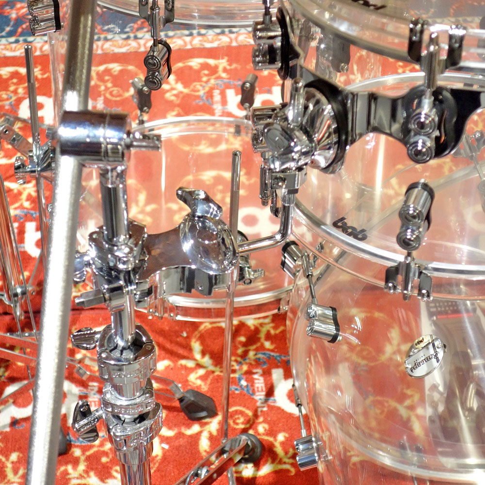 pdp by dw Acrylic Clear Drums 6-Piece Kit｜ミュージックランドKEY