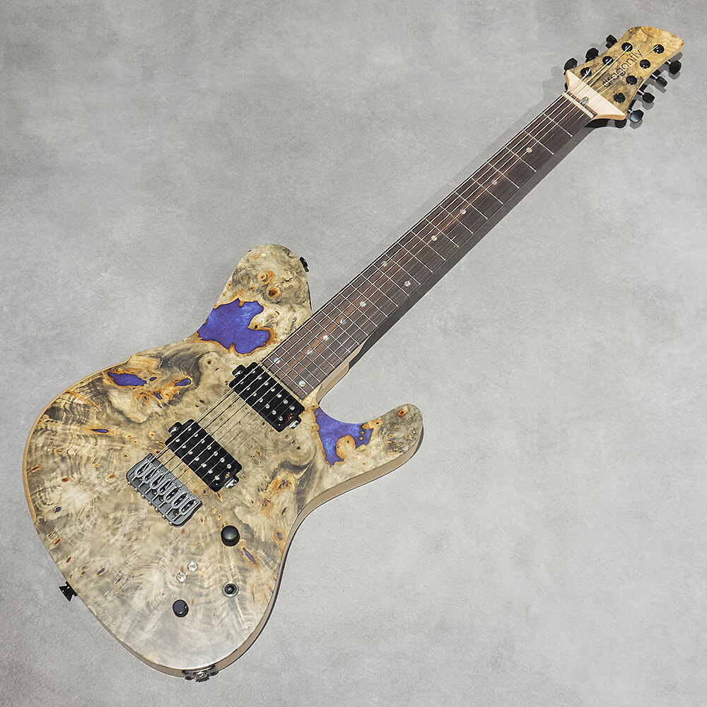 dragonfly BORDER 7st Custom 666 Buckeye Burl/Ash Blue Resin