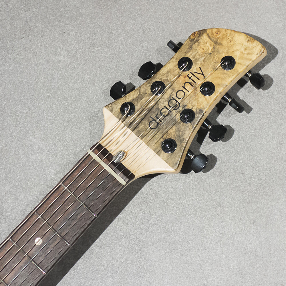 dragonfly BORDER 7st Custom 666 Buckeye Burl/Ash Blue Resin