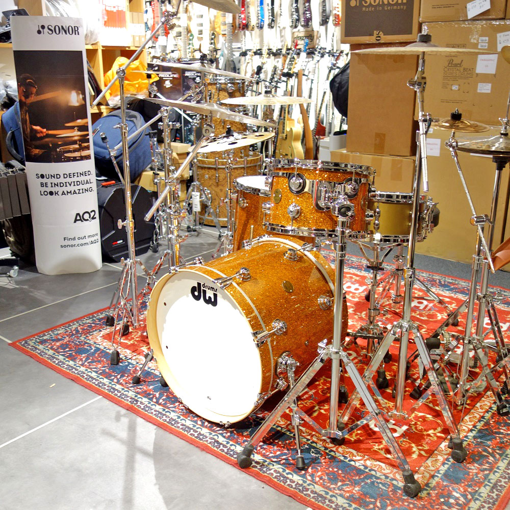 dwCollector's series Jazz Kit Maple/Gum ORANGE GLASS Finisyply
