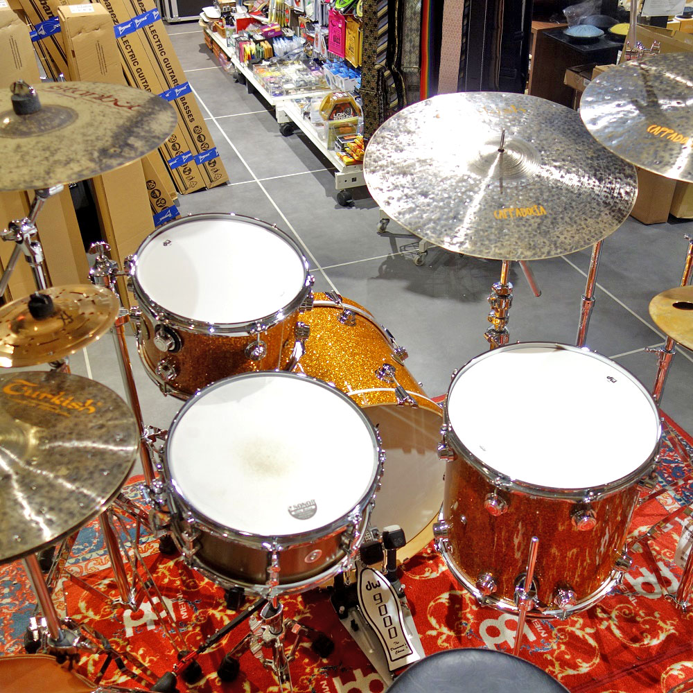 dwCollector's series Jazz Kit Maple/Gum ORANGE GLASS Finisyply