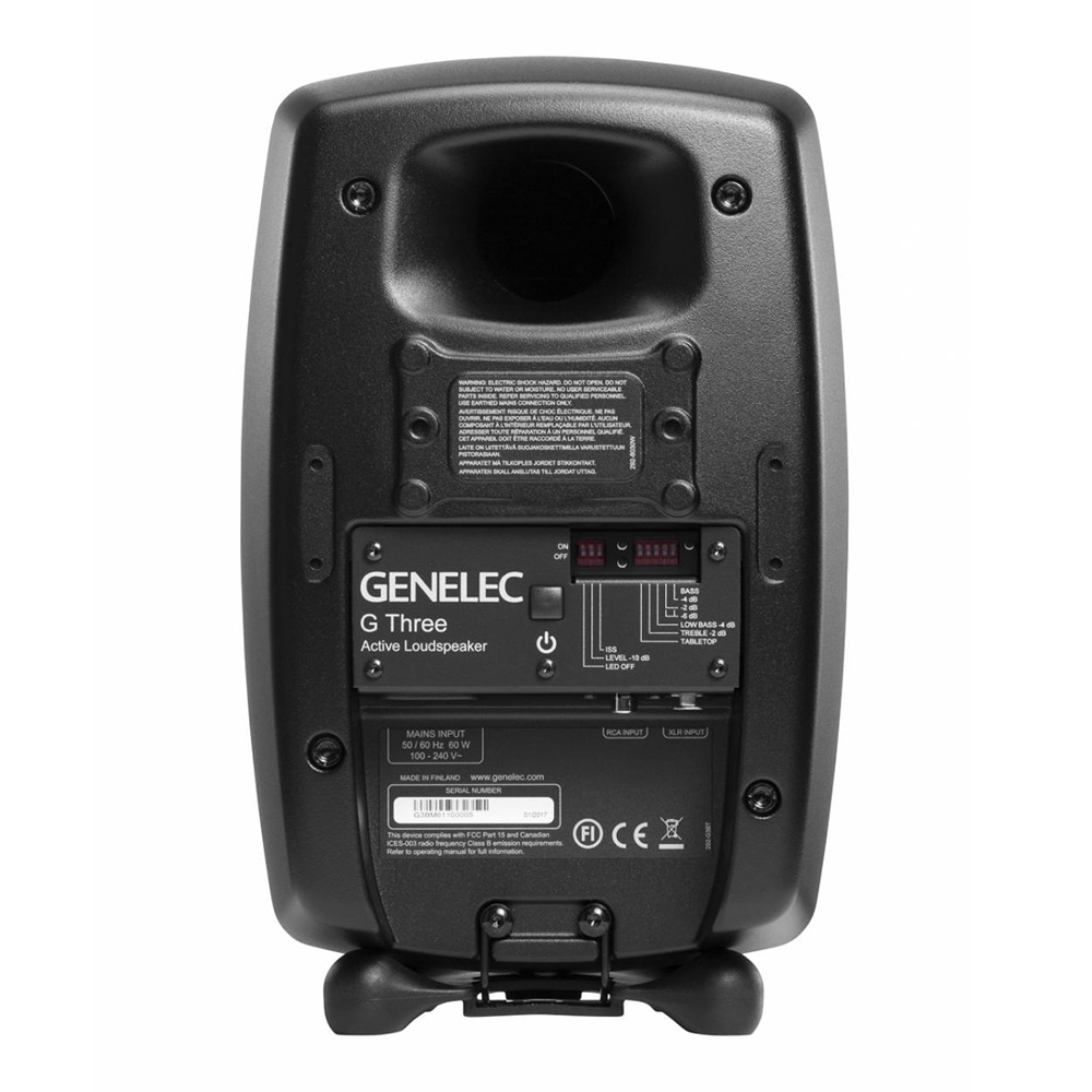 GENELEC G Three G3BM ブラック（ペア）｜ミュージックランドKEY