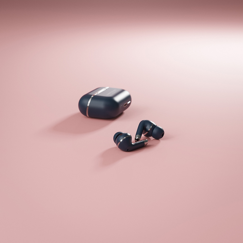 HAPPY PLUGS AIR 1 ANC BLUE｜ミュージックランドKEY