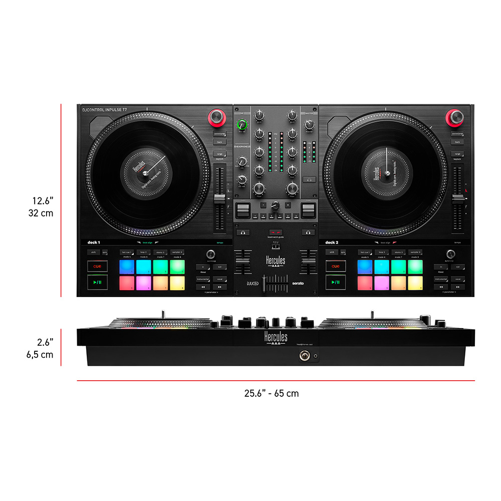 Hercules DJ DJControl Inpulse T7 + Serato DJ Pro｜ミュージック