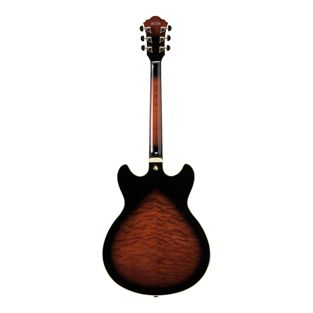 Ibanez AS Artcore Expressionist AS93QMSP-DBS (Dark Brown