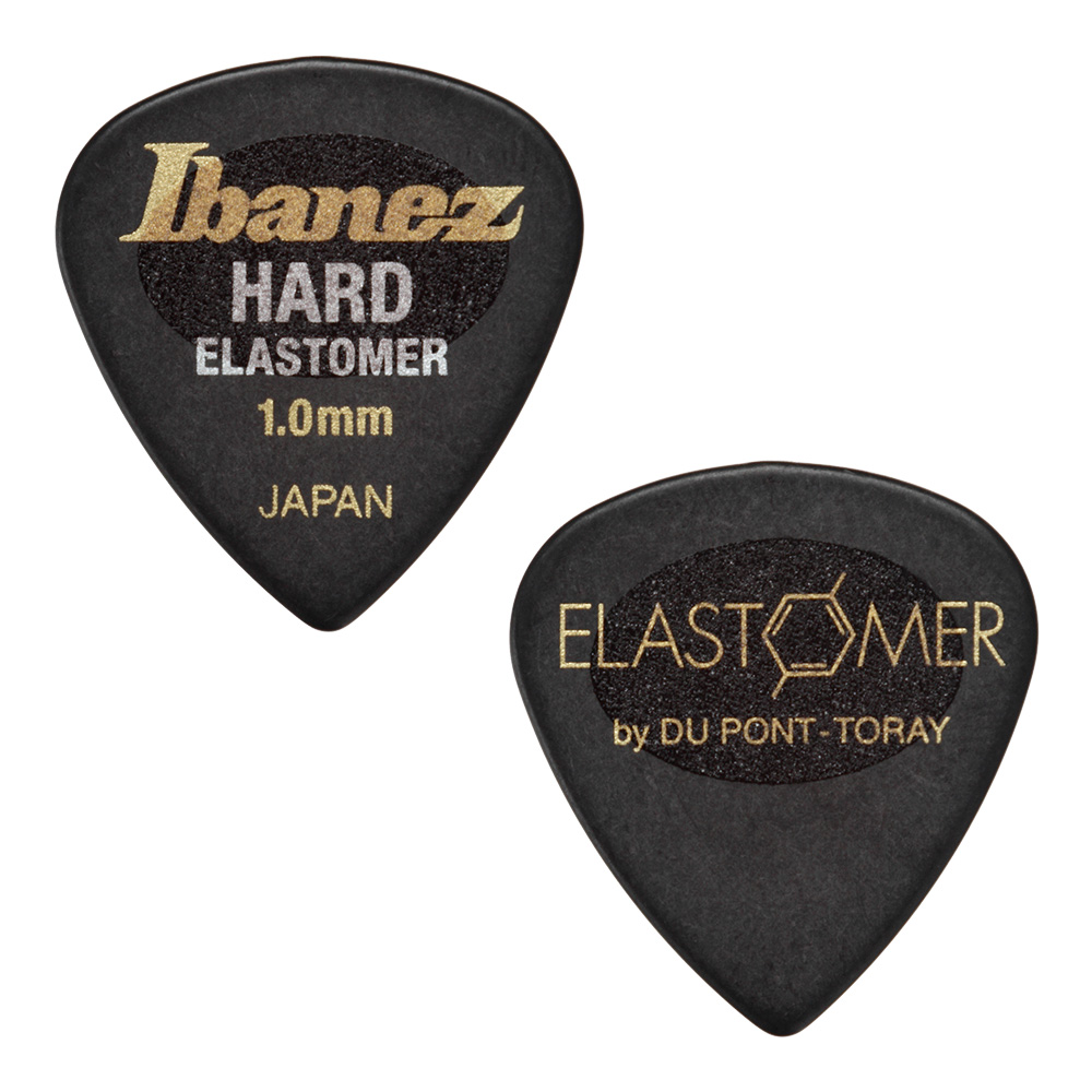 Ibanez ELASTOMER Pick HARD 1.0mm 3PC [BEL16HD10S-HBK