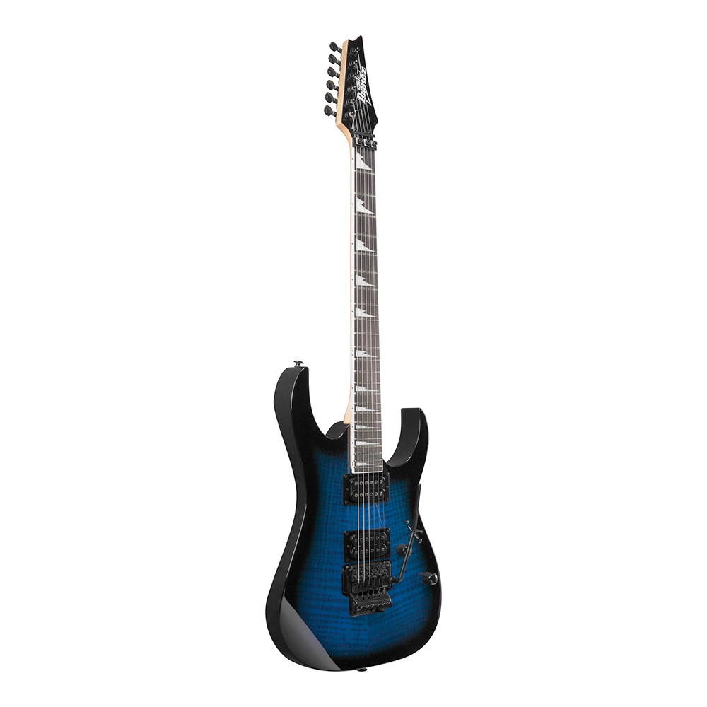素敵でユニークな Ibanez Sunburst Blue (Transparent GRG320FA-TBS Gio ギター