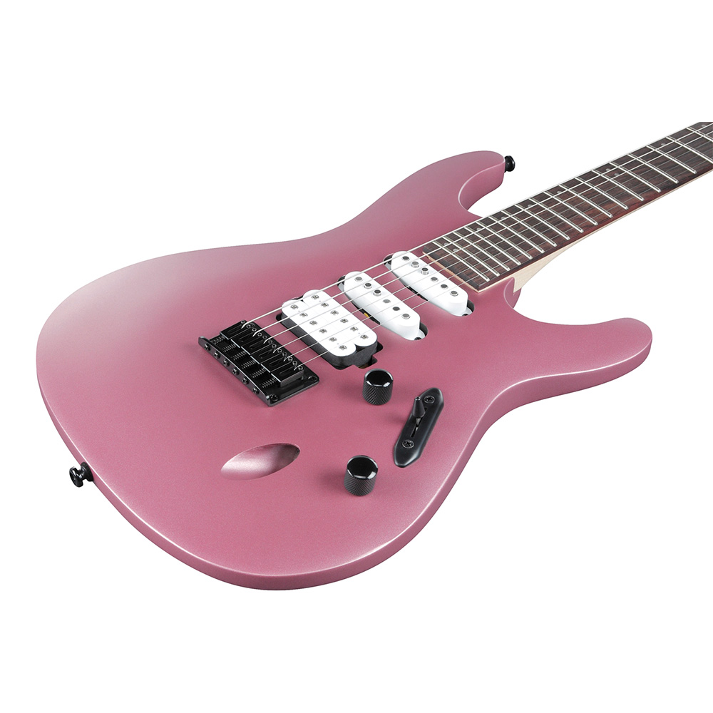 左右に余裕がありますIbanez 日本製 S series red pink purple - ギター
