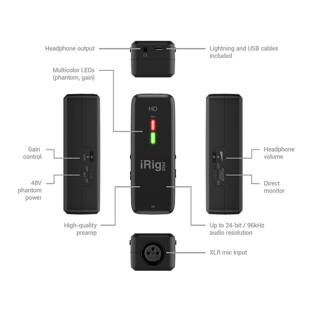 IK Multimedia iRig Pre HD｜ミュージックランドKEY