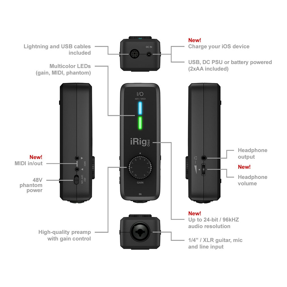 IK Multimedia iRig Pro I/O｜ミュージックランドKEY