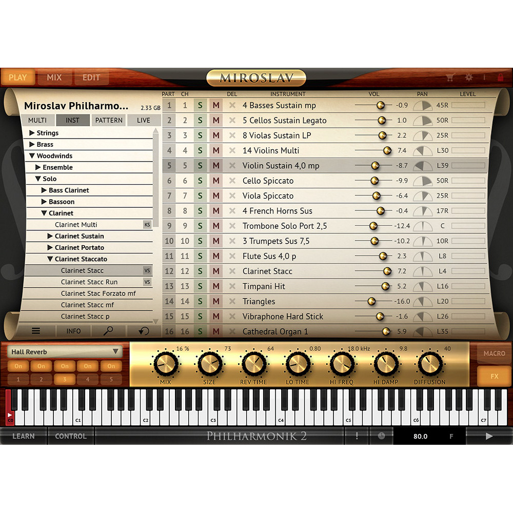 IK Multimedia Miroslav Philharmonik 2 Upgrade｜ミュージックランドKEY