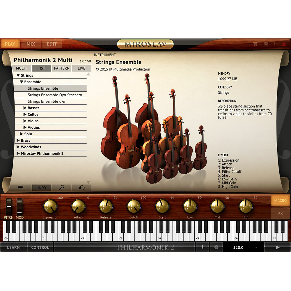 IK Multimedia Miroslav Philharmonik 2 Upgrade｜ミュージックランドKEY