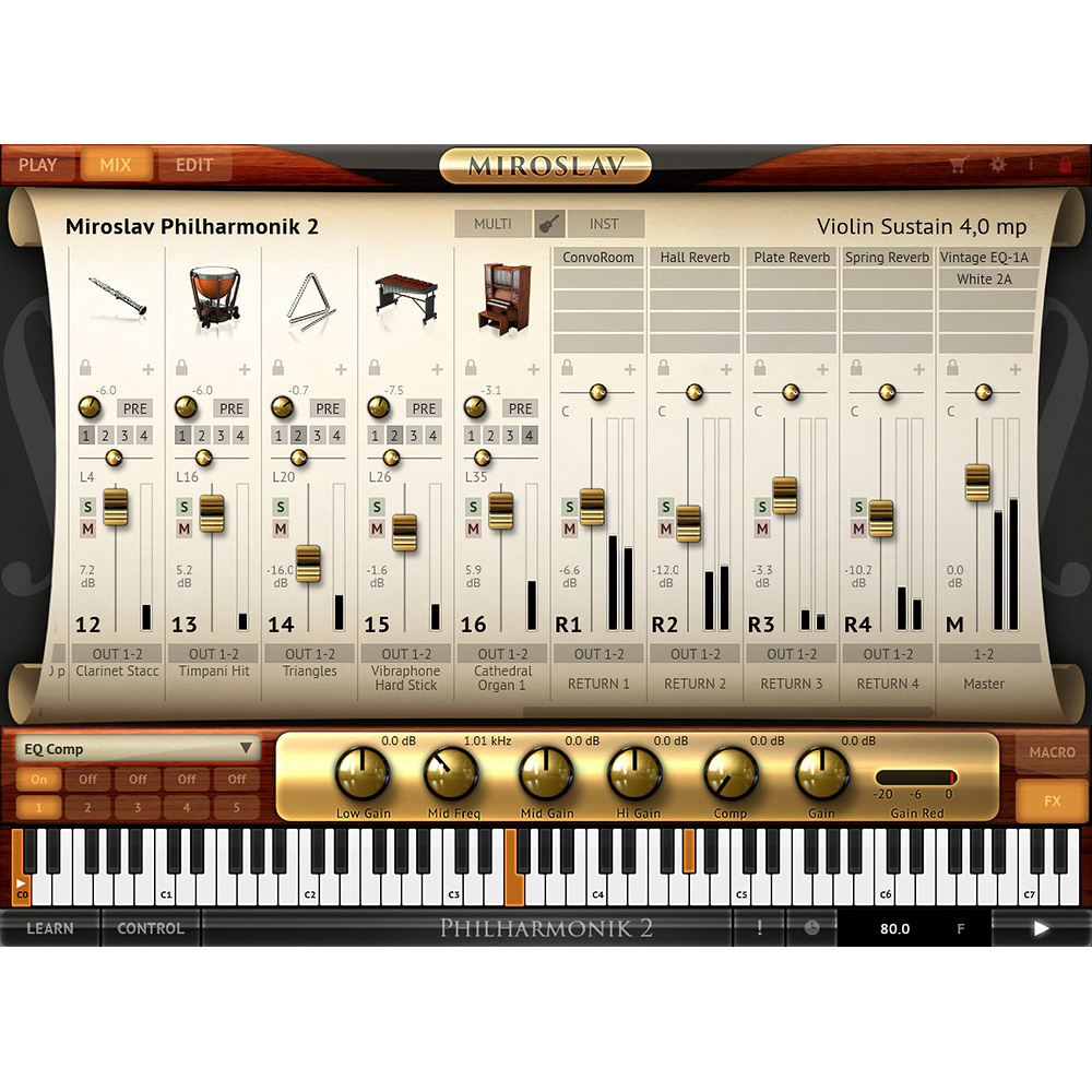 Miroslav Philharmonik 2 アップグレード版 IK Multimedia Miroslav Philharmonik 2 Upgrade｜ミュージックランドKEY
