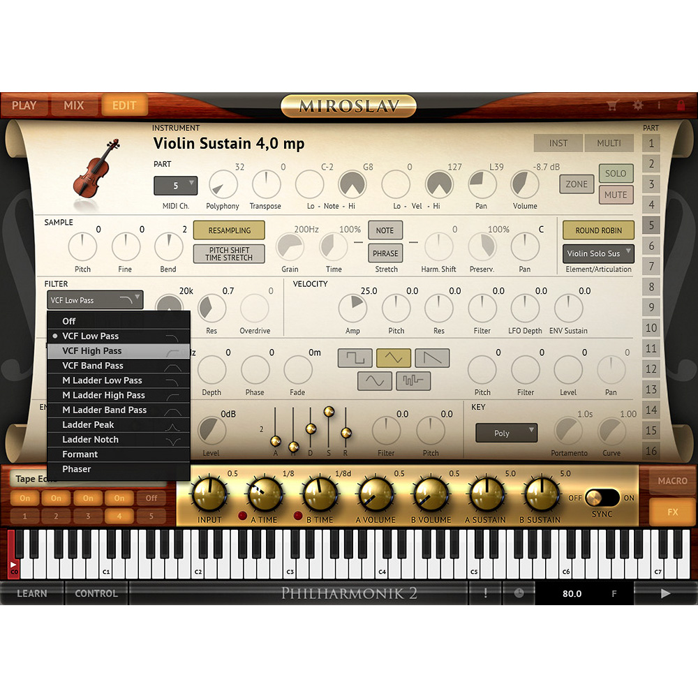 IK Multimedia Miroslav Philharmonik 2 Upgrade｜ミュージックランドKEY