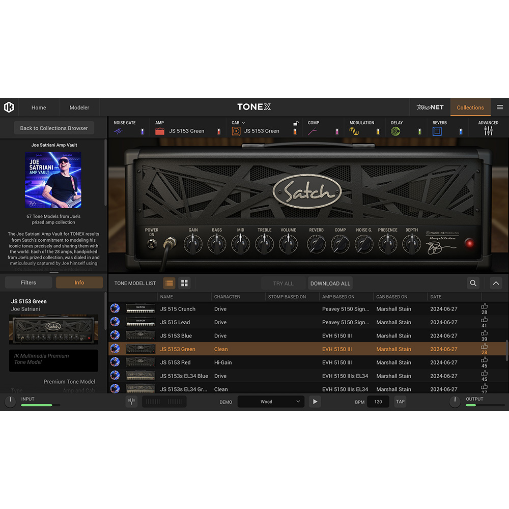 IK Multimedia TONEX Joe Satriani Amp Vault｜ミュージックランドKEY