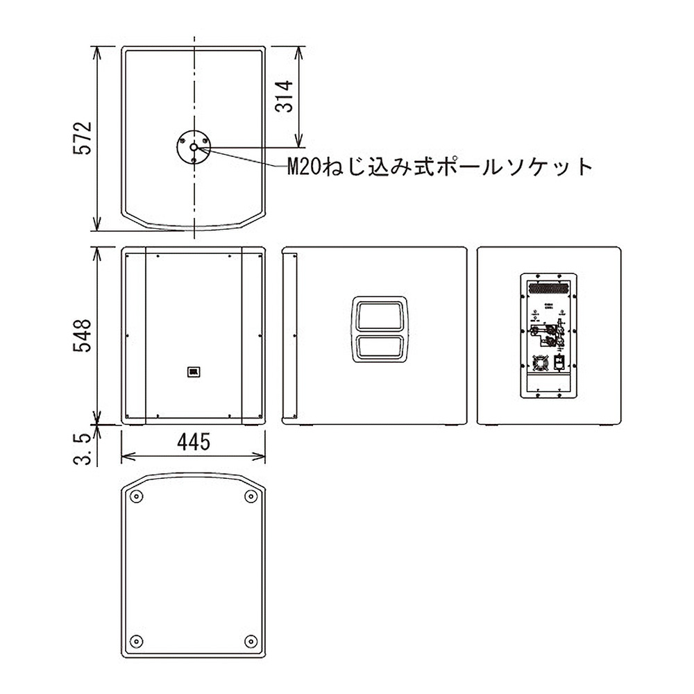 JBL PROFESSIONAL PRX815XLFW Powered｜ミュージックランドKEY