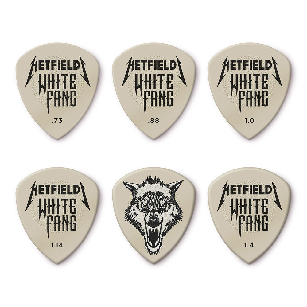 Jim Dunlop PVPPH122 Hetfield's White Fang Custom Flow Pick Variety