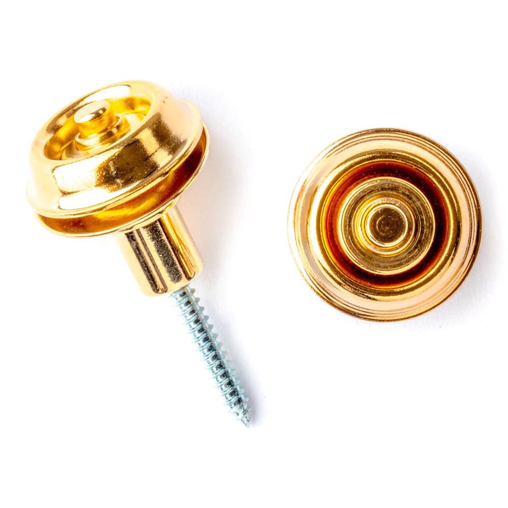 Jim Dunlop Straplok Flush Mount - 24kt Gold [SLS1404G