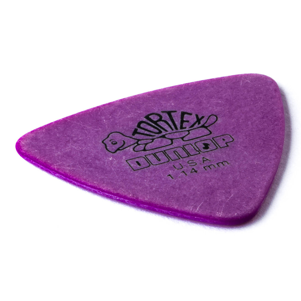 Jim Dunlop 413 Tortex Triangle 1.14mm - Purple 12枚セット
