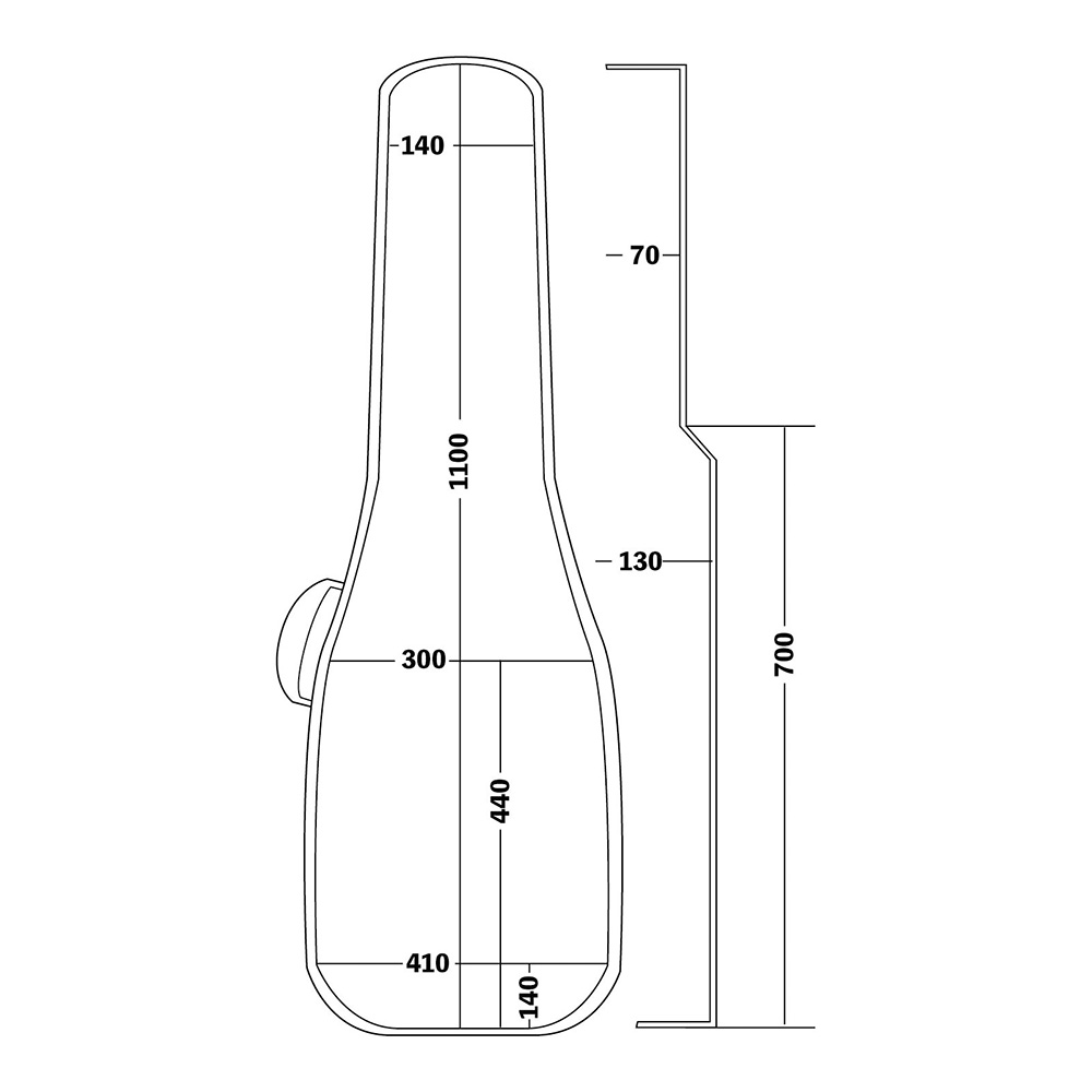KIKUTANI GVB-30W BLK アコギ用｜ミュージックランドKEY