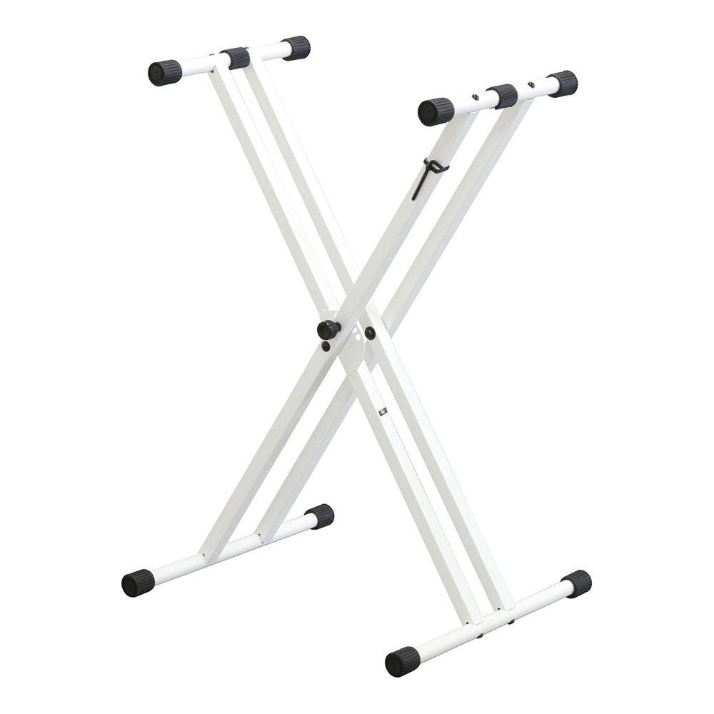 Kappa（ITALIA）　スタンド式　9インチ KIKUTANI KS-29WA WHT 組み立て式スチール製XX 型キーボード・スタンド