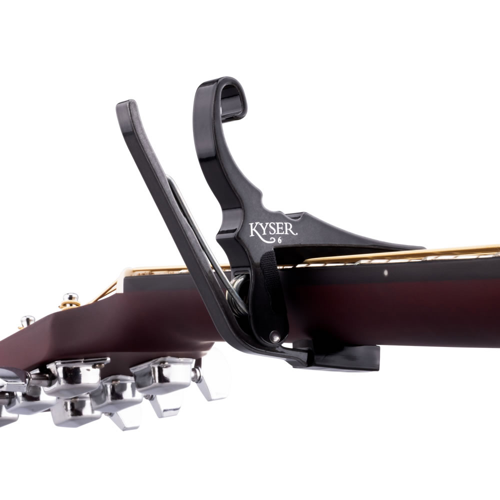 Kyser KG6BCA / Black Chrome [Quick-Change Acoustic Guitar Capo