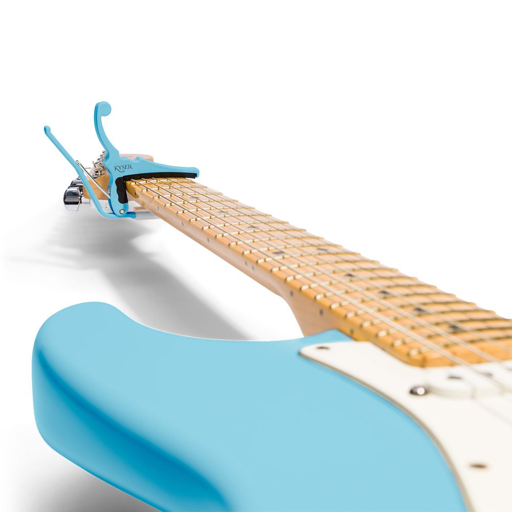 Kyser KGEFDBA / Daphne Blue [Kyser x Fender Classic Color Quick-Change  Capo]｜ミュージックランドKEY