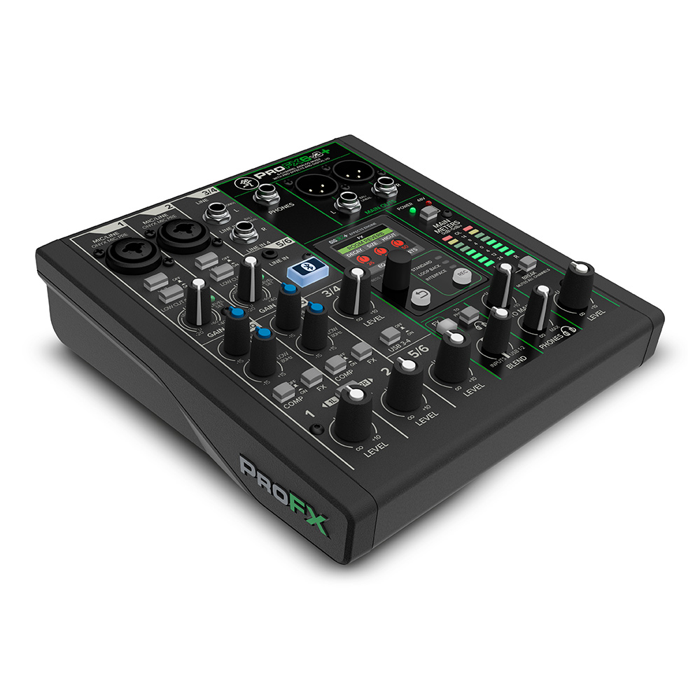 6チャンネルアナログミキサー WITH Enhanced FX、USB