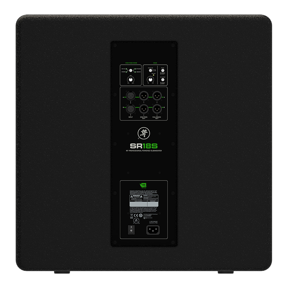 MACKIE - SR18S 12(1台)インチ パワードサブウーファー 高音質】【おすすめ】MACKIE/SR18S パワードサブウーファー ライブ
