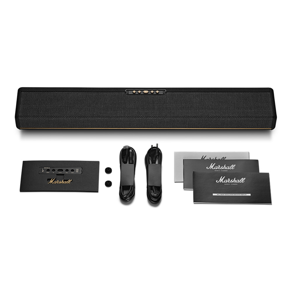 【正規品】Marshall HESTON 60 サウンドバー ブラック Heston 60 Black - 没入型TVサウンドバー | Marshall.com