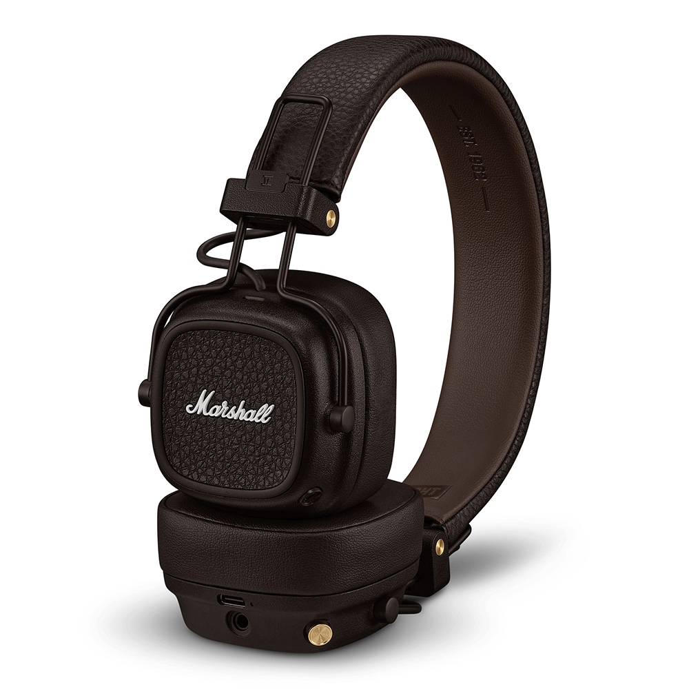 Marshall ヘッドフォン 茶色レザー Marshall ヘッドホン ブラウン レザー公式 ストア
