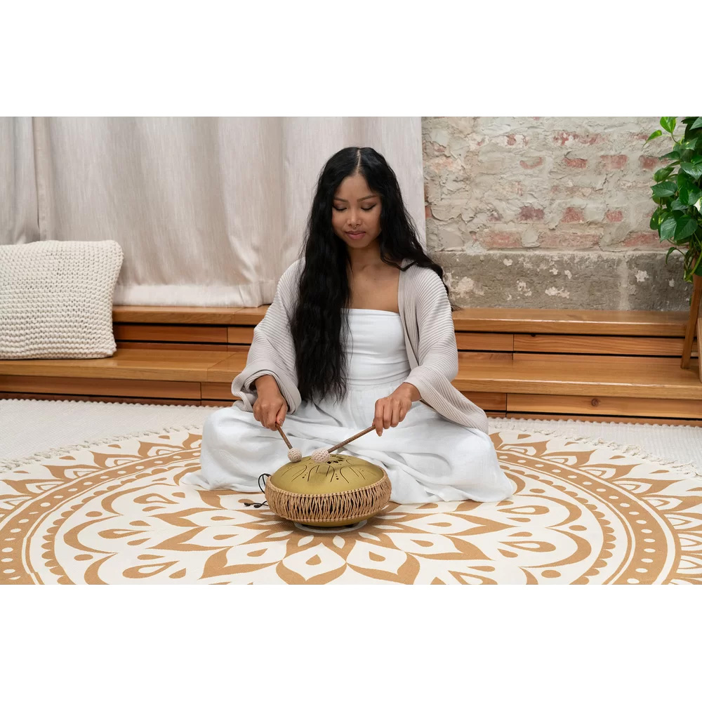 ★値下げ★高級品/未使用品★ 空霊太鼓 Steel Tongue Drum ミディアム・オクターブ・スチールタングドラム MOSTD1BK｜MEINL